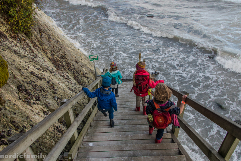 Møns Klint mit Kindern