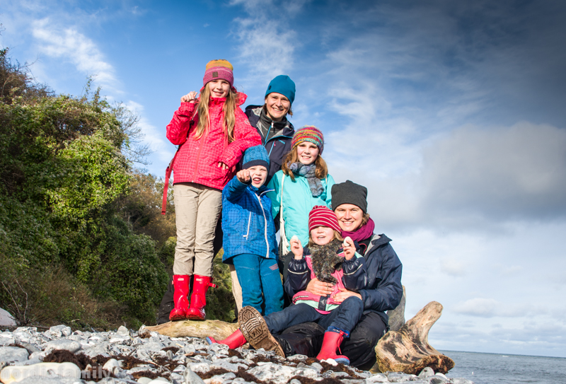 Møns Klint mit Kindern