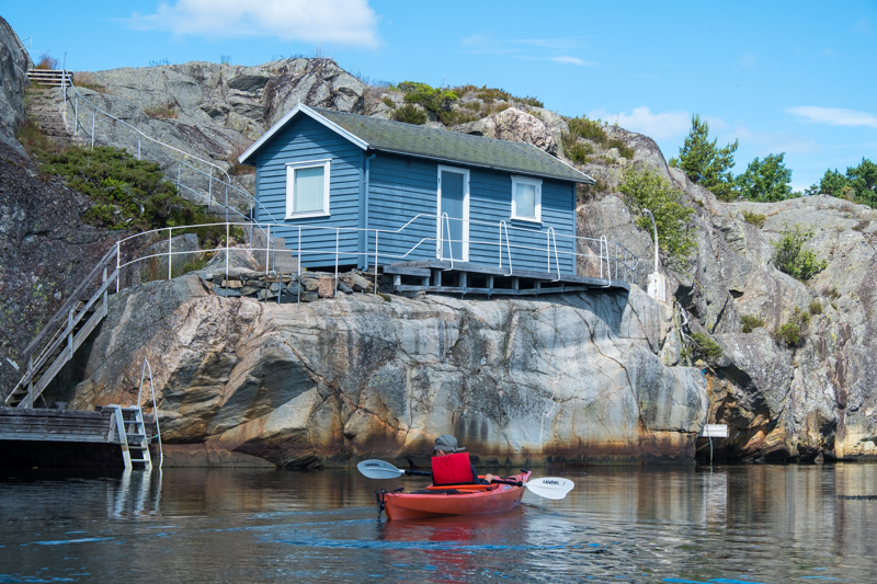 norwegische Küste Kajak