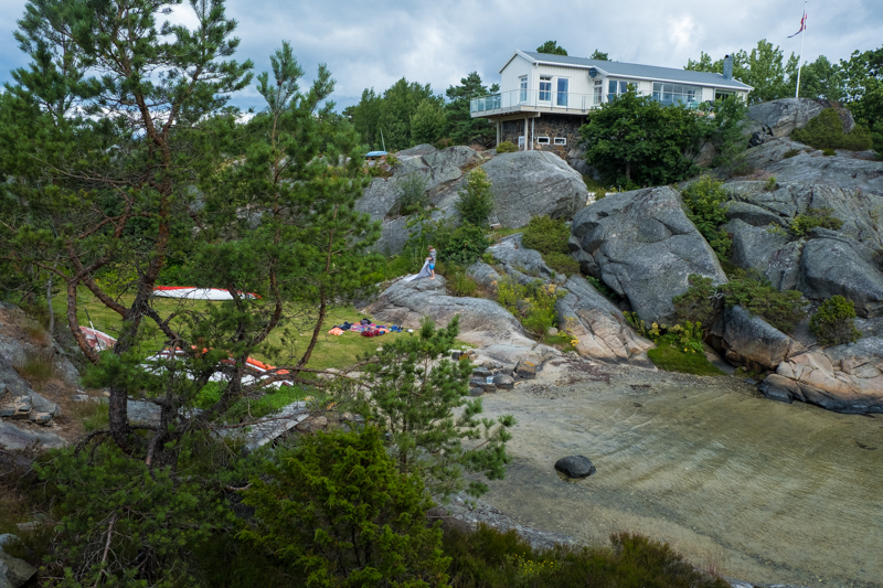 norwegische Küste Ekerne Bucht