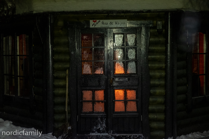 Hundeschlittentour mit Familie - Pausenhütte