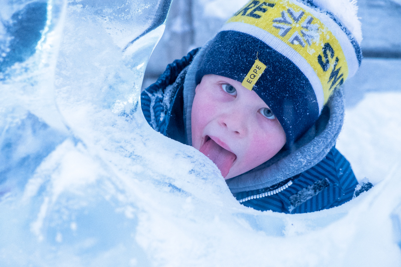 Icehotel mit Familie