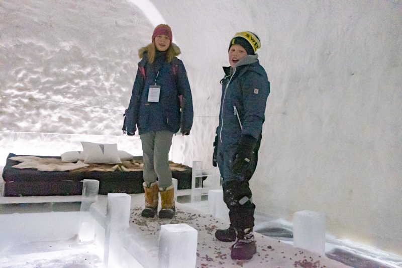 Icehotel mit Familie