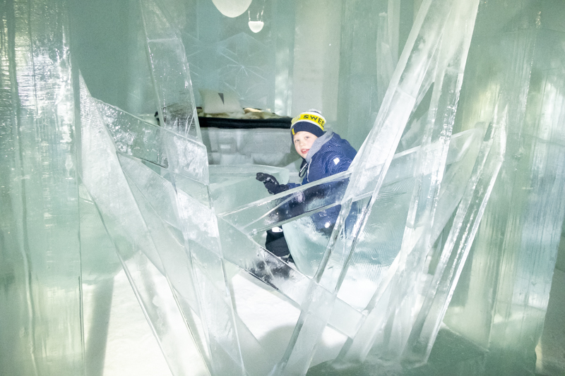 Icehotel mit Familie