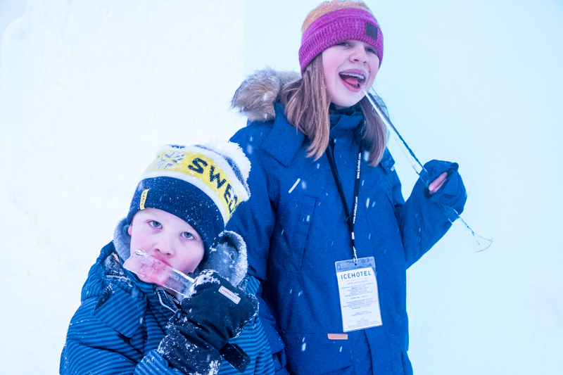 Icehotel mit Familie