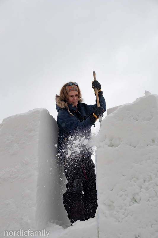 Snowsculpting Geertje