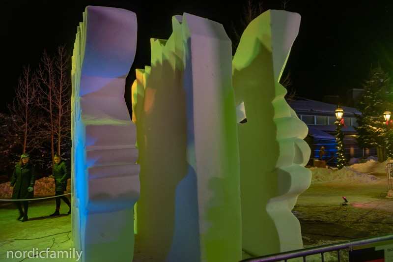 Snowsculpting in Breckenridge, deutsche Skulptur