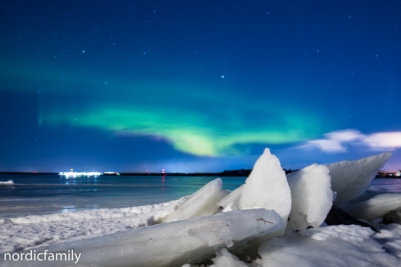 Snowfest in Nallikari polarlicht