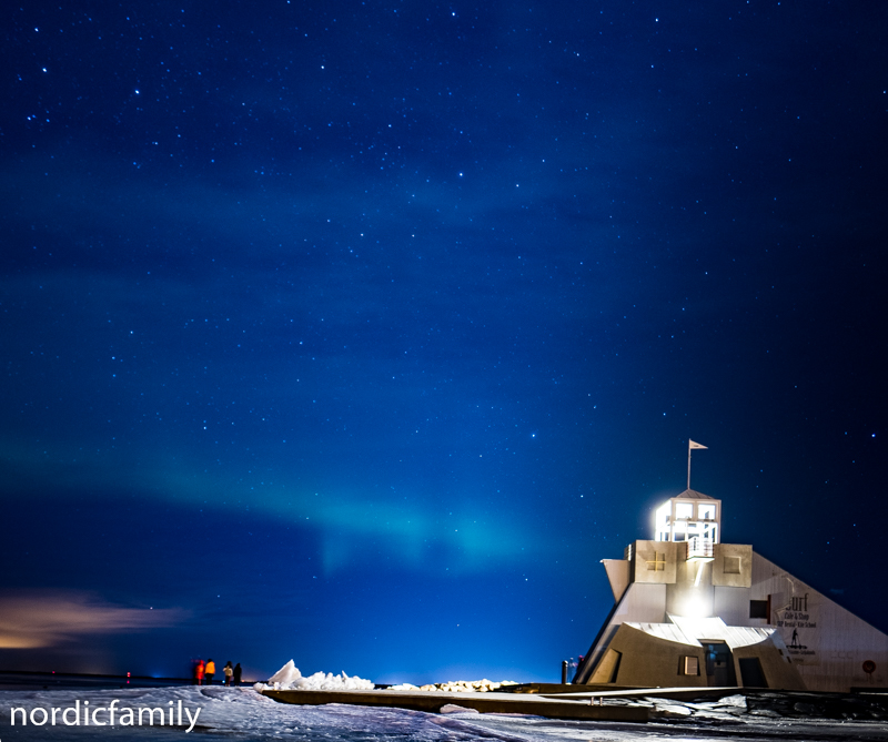 Snowfest in Nallikari  nordlicht