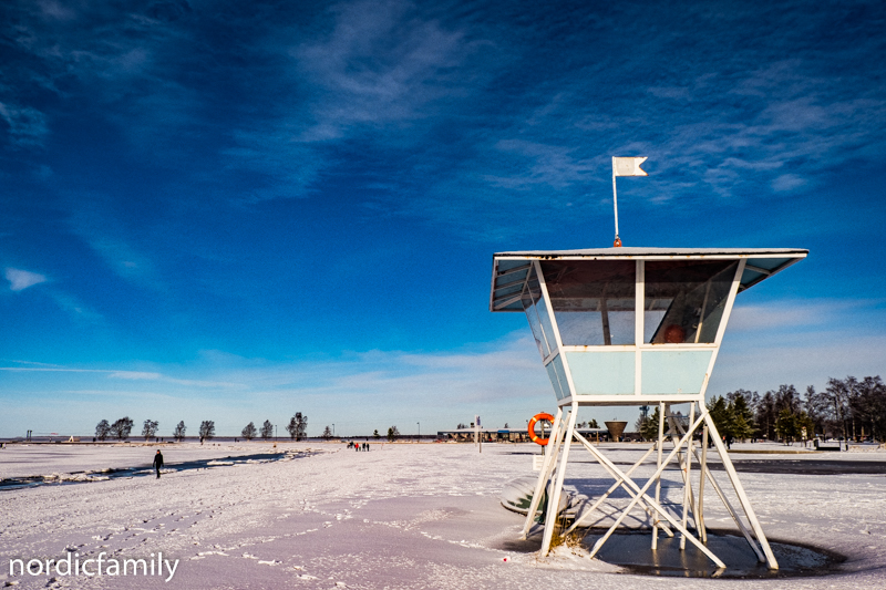 Oulu im Winter nallikari