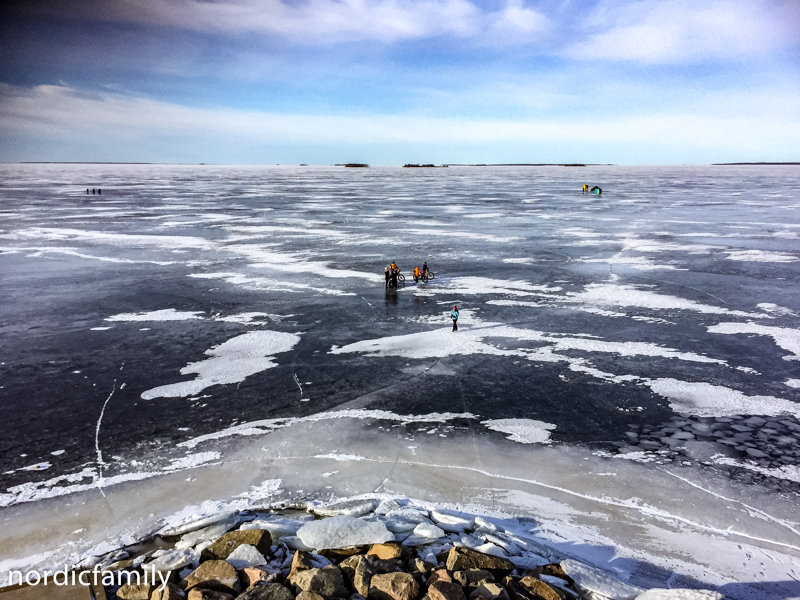 Oulu im Winter Sea