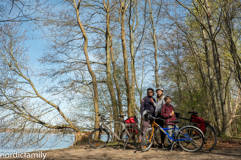 Fahrradweg F6 rund um Potsdam mit Kindern Templiner See