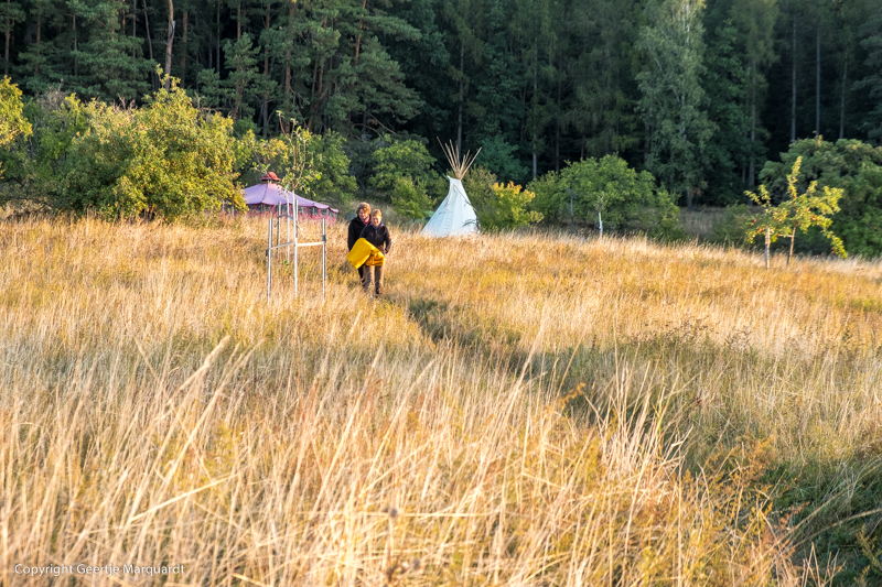 Frauen Wildniscamp Yoga