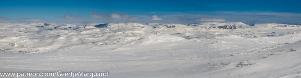 Weitsicht Wintertour in der Hardangervidda 