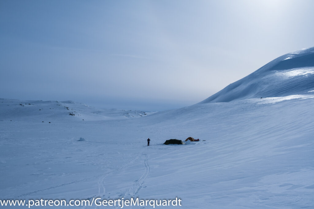 Wintertour in der Hardangervidda  Schneewüste