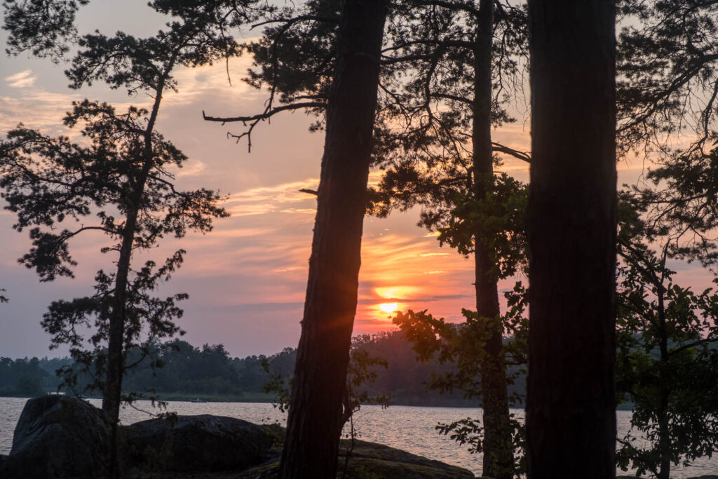 Insel im Asnen Campen in Småland