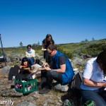 Picknick am Fluss in Venabu