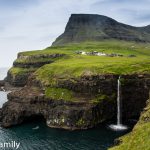 Wasserfall Vágar Faröer Inseln