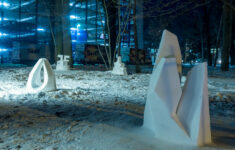 Schneeskulpturen Potsdam Skulpturengarten