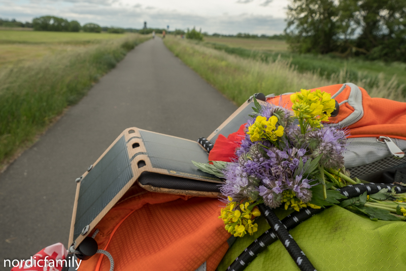 Solarpaneel für Outdoor Radtour