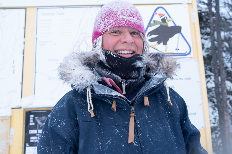 Frauen Wildnis Winter Camp Geertje