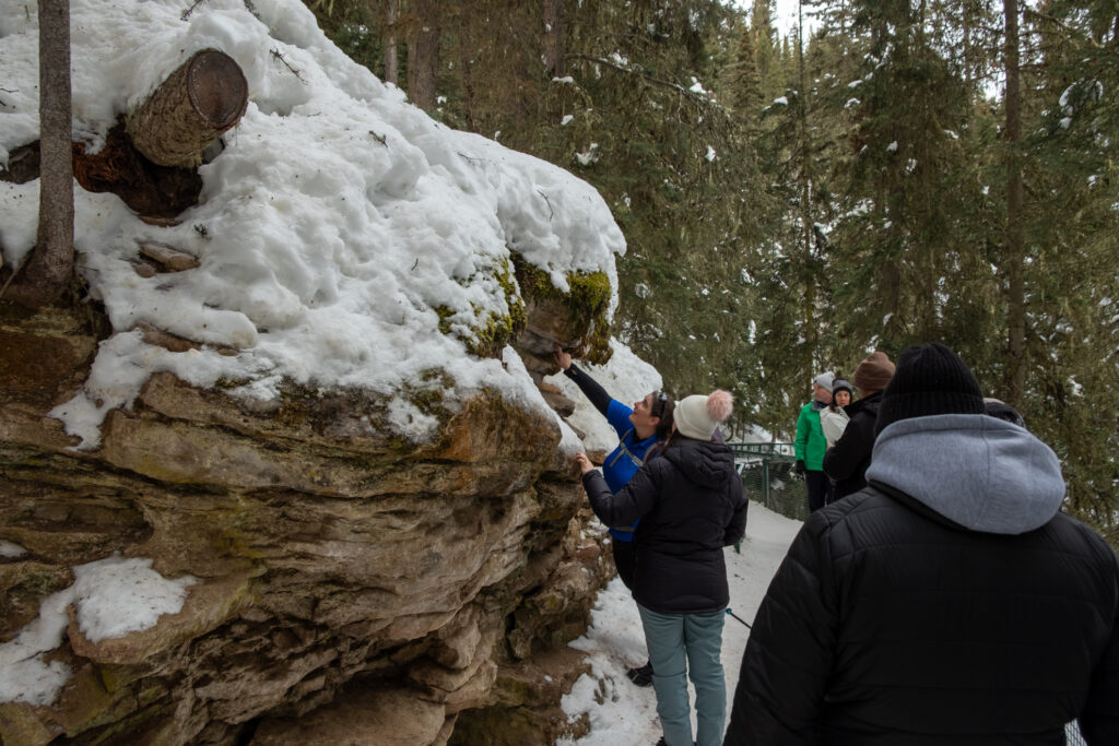 Winter in Kanada mit Familie Johnston Canyon