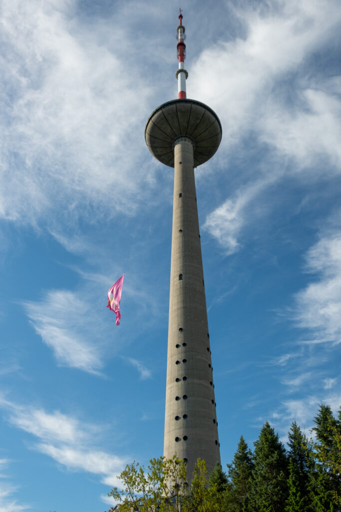 TV Tower mit Fahne