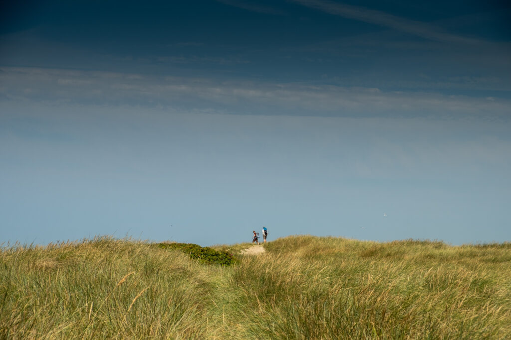 Nordsee Camino mit Teenagern Dünen