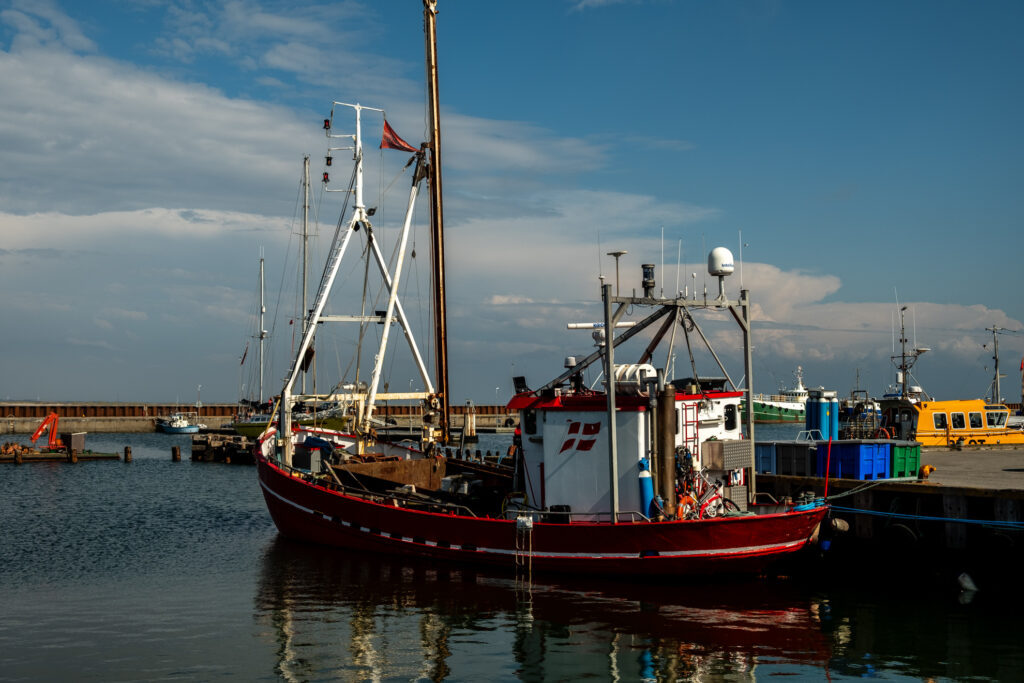 Nordsee Camino mit Teenagern Hafen