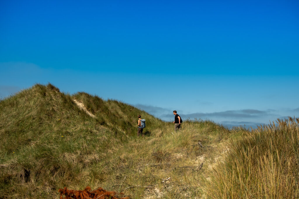Nordsee Camino mit Teenagern Dünen
